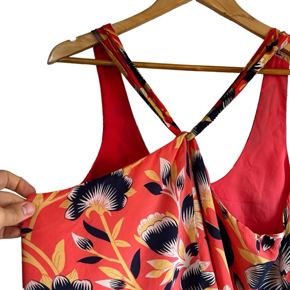 J. Crew silk floral sleeveless loose fit blouse size 12T excellent condition - Picture 7 of 12